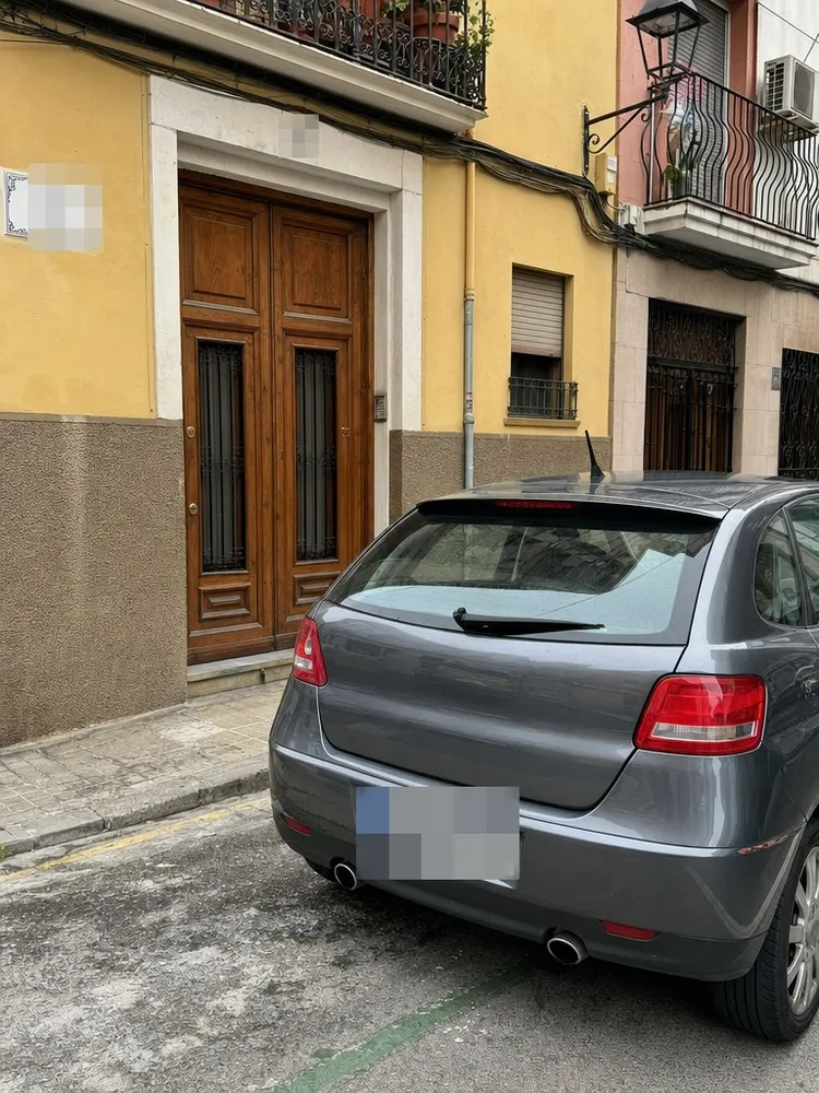 Después · Matrículas y textos