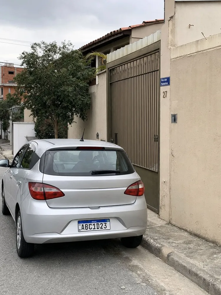Antes · Placas e textos