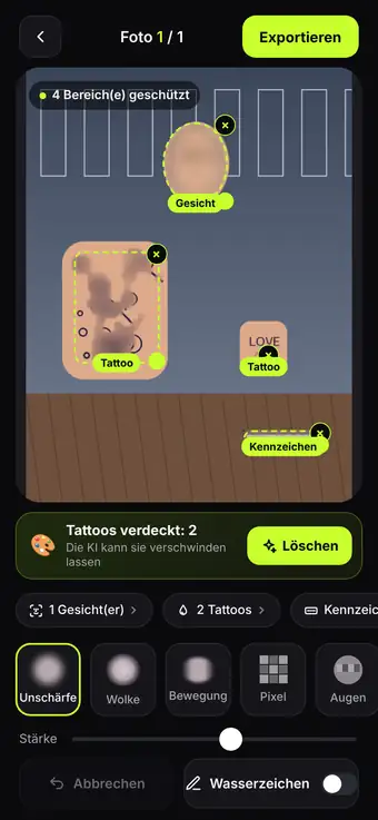 Alles wird automatisch erkannt