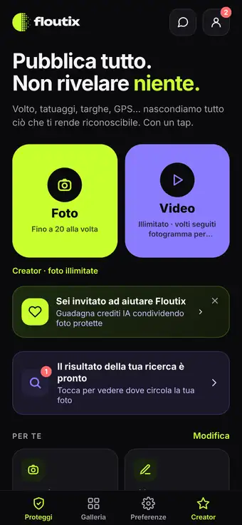 Proteggi con 1 tap