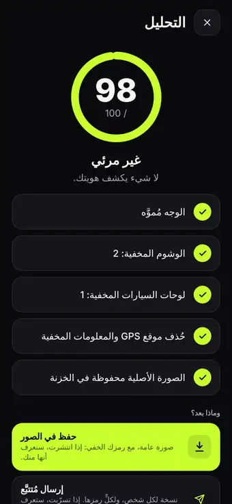 درجة الحماية الخاصة بك
