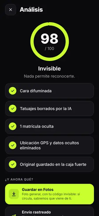 Tu puntuación de protección