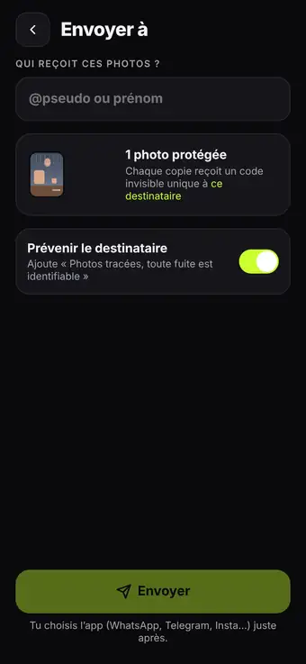 Une copie tracée par personne