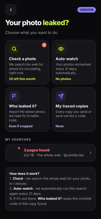 Find out who leaked it