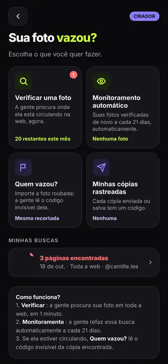 Descubra quem vazou